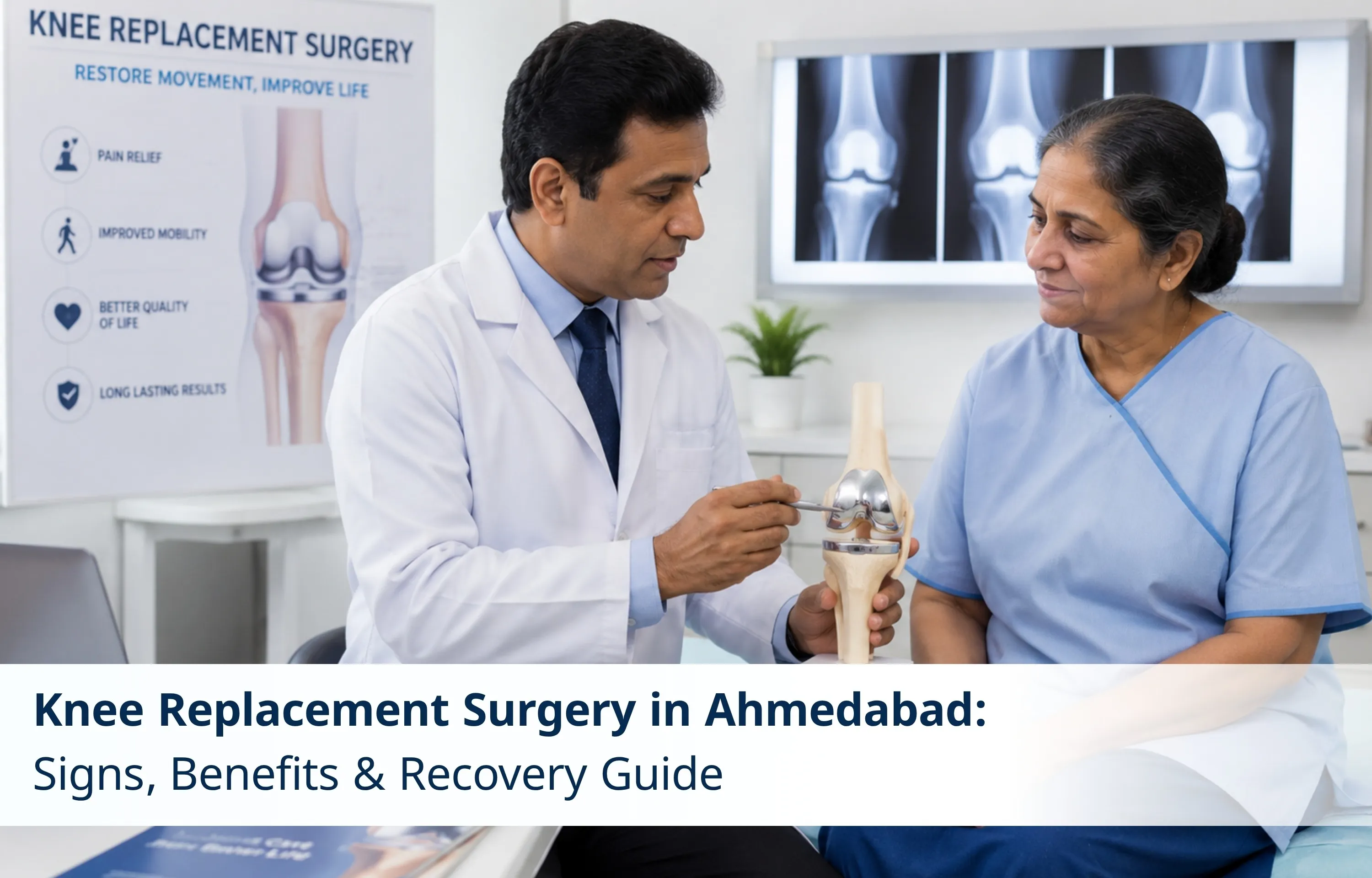 Knee Replacement Surgery in Ahmedabad: Signs, Benefits & Recovery Guide