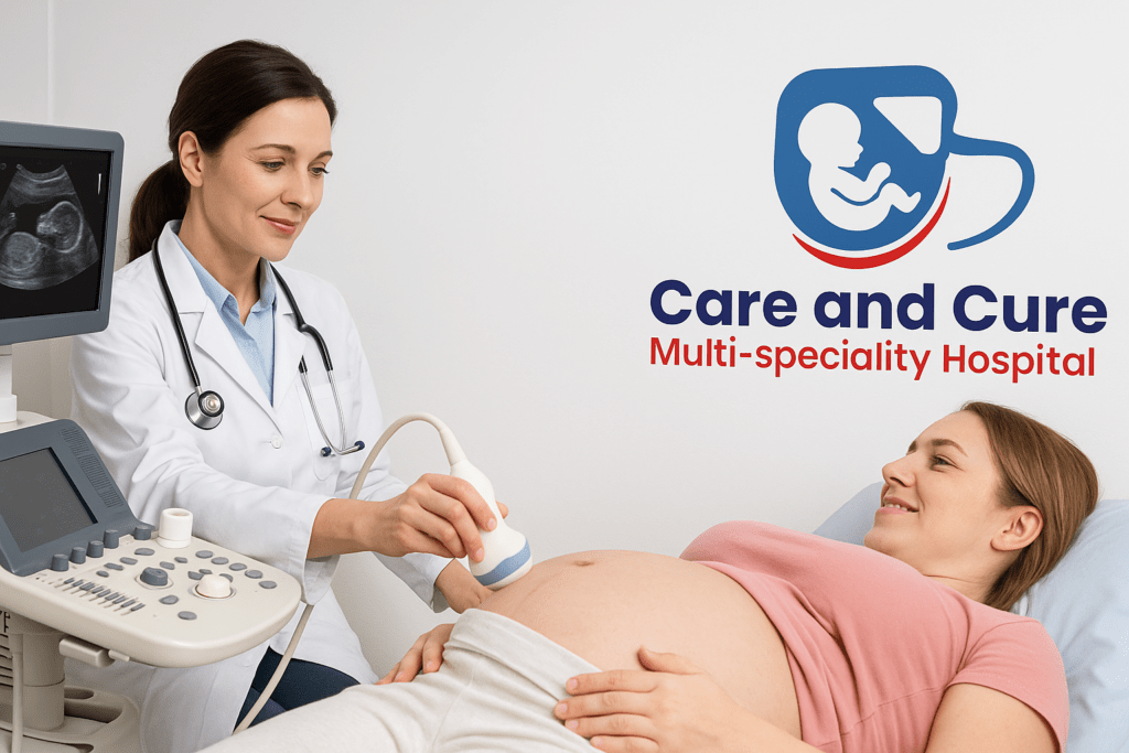 Sonography services symbol for Care and Cure Multispeciality Hospital Ahmedabad"