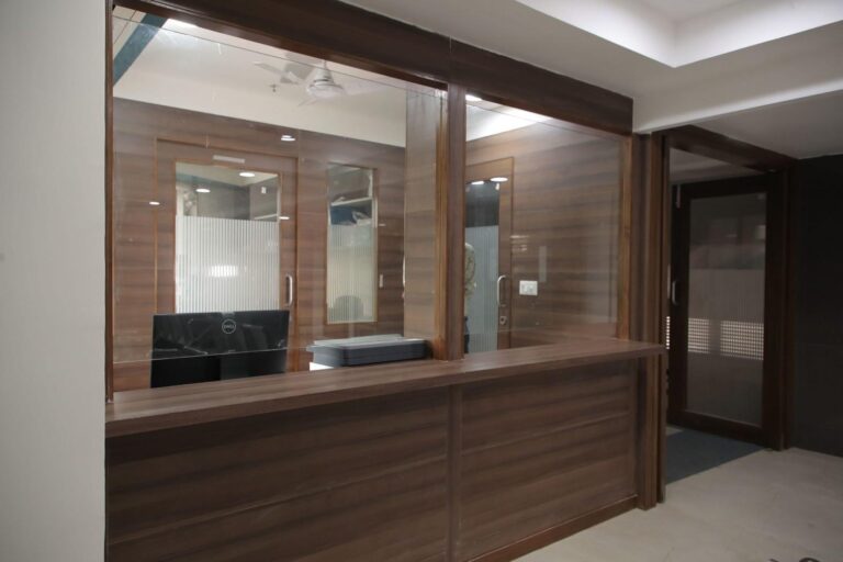 image of reception facitlity in Care and Cure Multispeciality Hospital