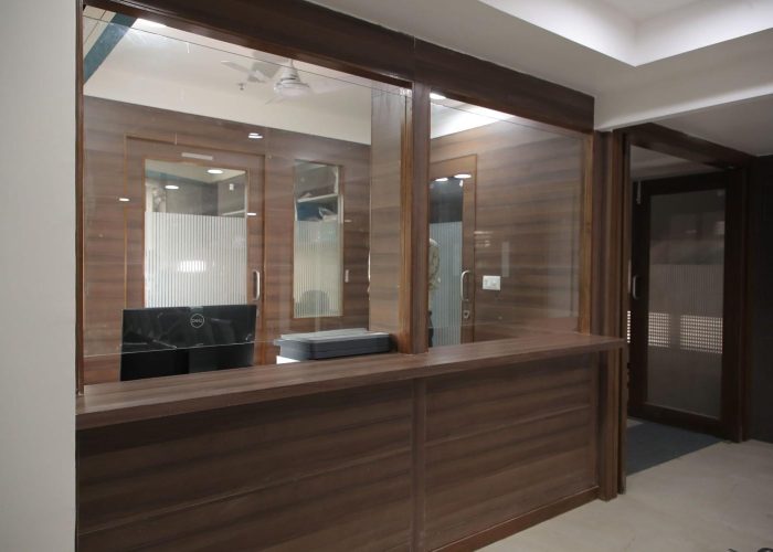 image of reception facitlity in Care and Cure Multispeciality Hospital