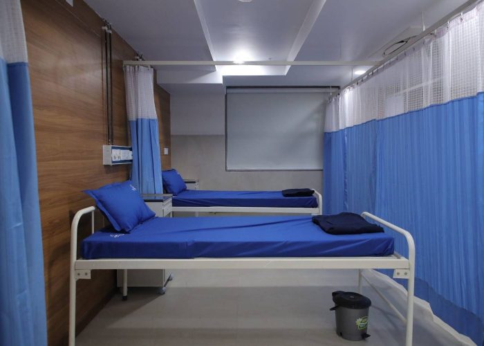 Image of bed from side angle