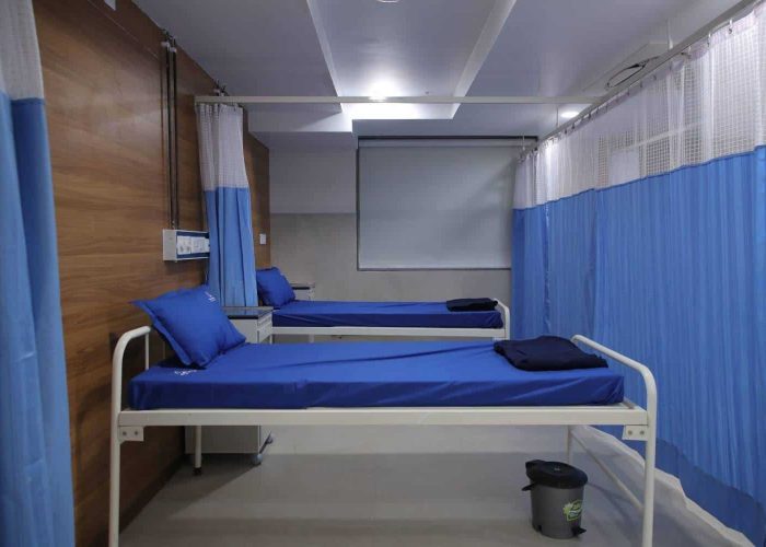 Image of bed from side angle